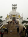 Buddhist pilgrimages in Dhauli hills Royalty Free Stock Photo